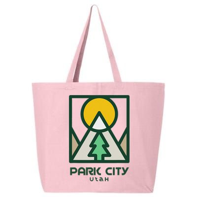 Park City Utah Mountains Tree 25L Jumbo Tote