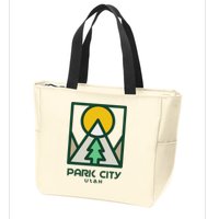 Park City Utah Mountains Tree Zip Tote Bag