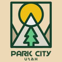 Park City Utah Mountains Tree Zip Tote Bag