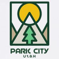 Park City Utah Mountains Tree Bucket Hat