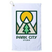 Park City Utah Mountains Tree Golf Towel