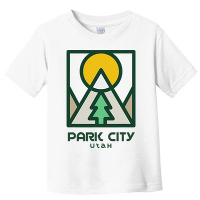 Park City Utah Mountains Tree Toddler T-Shirt