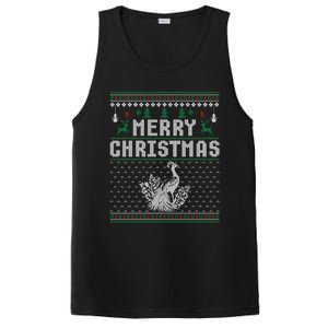 Peacock Christmas Ugly Funny Xmas Gift PosiCharge Competitor Tank