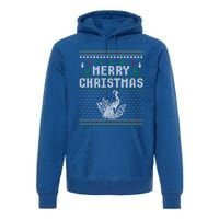 Peacock Christmas Ugly Funny Xmas Gift Premium Hoodie