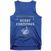 Peacock Christmas Ugly Funny Xmas Gift Tank Top