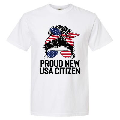 Proud Citizens Us American New Citizenship Gifts Usa Flag Garment-Dyed Heavyweight T-Shirt