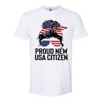 Proud Citizens Us American New Citizenship Gifts Usa Flag Softstyle CVC T-Shirt