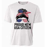 Proud Citizens Us American New Citizenship Gifts Usa Flag Cooling Performance Crew T-Shirt