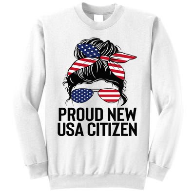 Proud Citizens Us American New Citizenship Gifts Usa Flag Sweatshirt