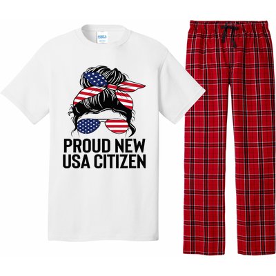 Proud Citizens Us American New Citizenship Gifts Usa Flag Pajama Set