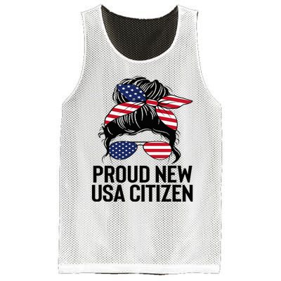 Proud Citizens Us American New Citizenship Gifts Usa Flag Mesh Reversible Basketball Jersey Tank