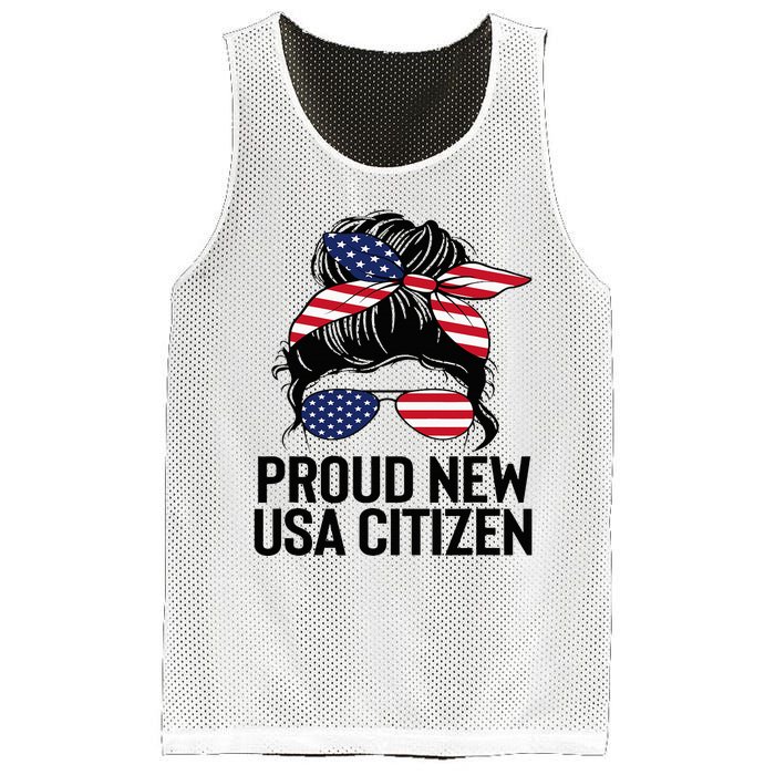 Proud Citizens Us American New Citizenship Gifts Usa Flag Mesh Reversible Basketball Jersey Tank