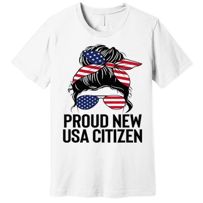 Proud Citizens Us American New Citizenship Gifts Usa Flag Premium T-Shirt