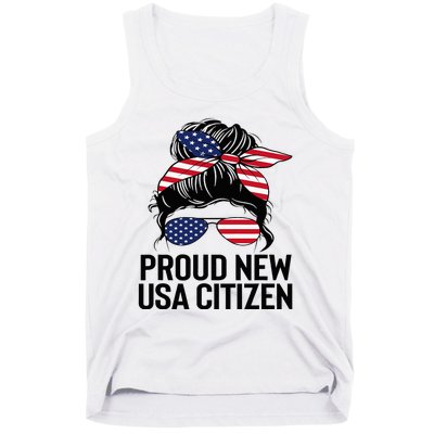 Proud Citizens Us American New Citizenship Gifts Usa Flag Tank Top