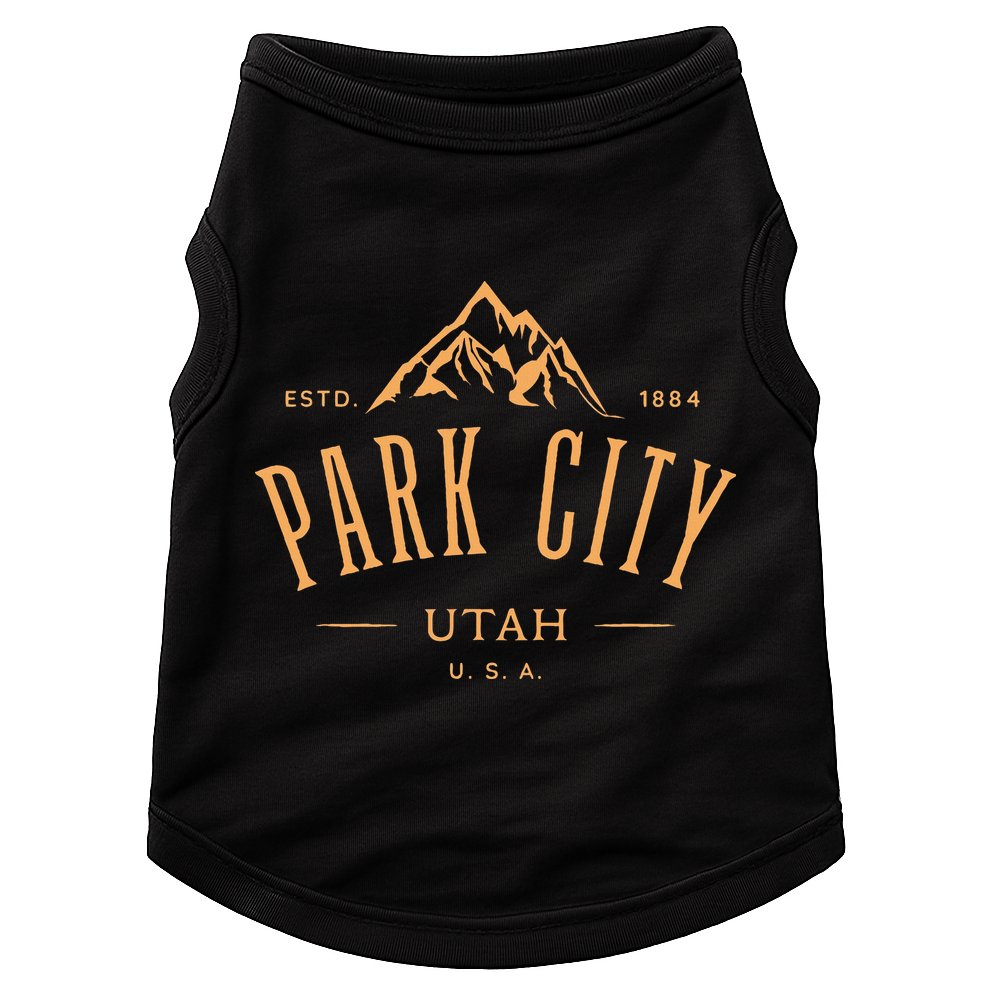 Park City Utah Awesome Mountain Design Souvenir Doggie Tank