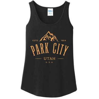 Park City Utah Awesome Mountain Design Souvenir Ladies Essential Tank