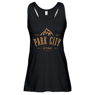 Park City Utah Awesome Mountain Design Souvenir Ladies Essential Flowy Tank