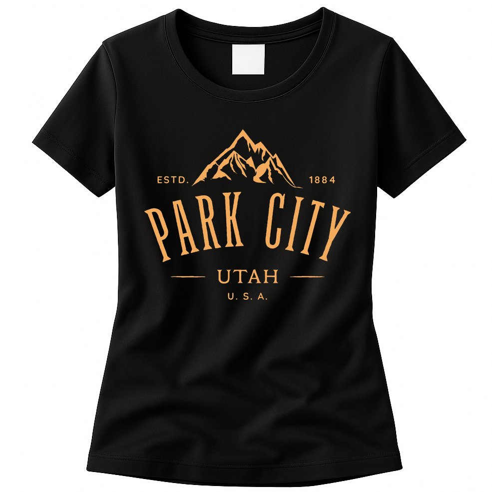 Park City Utah Awesome Mountain Design Souvenir Womens T-Shirt