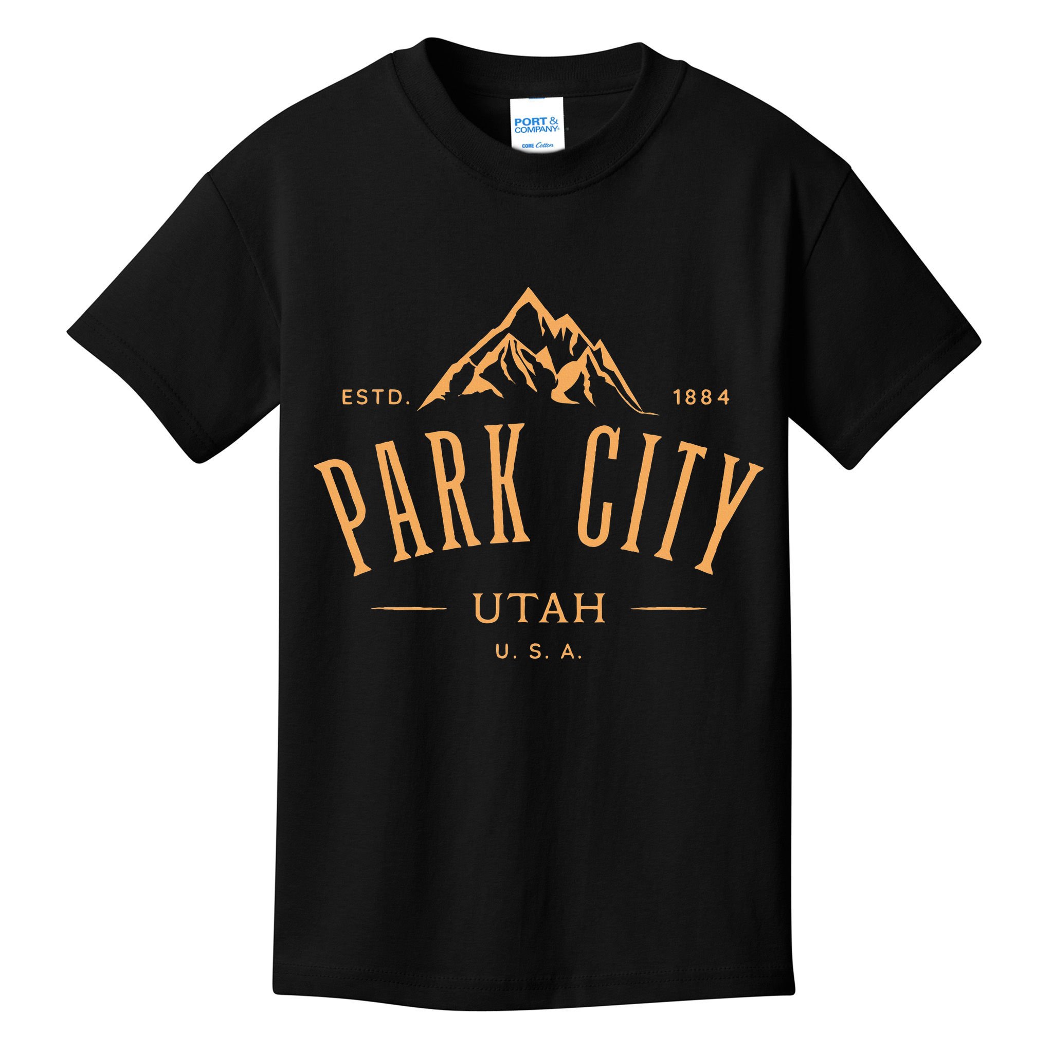 Park City Utah Awesome Mountain Design Souvenir Kids T-Shirt