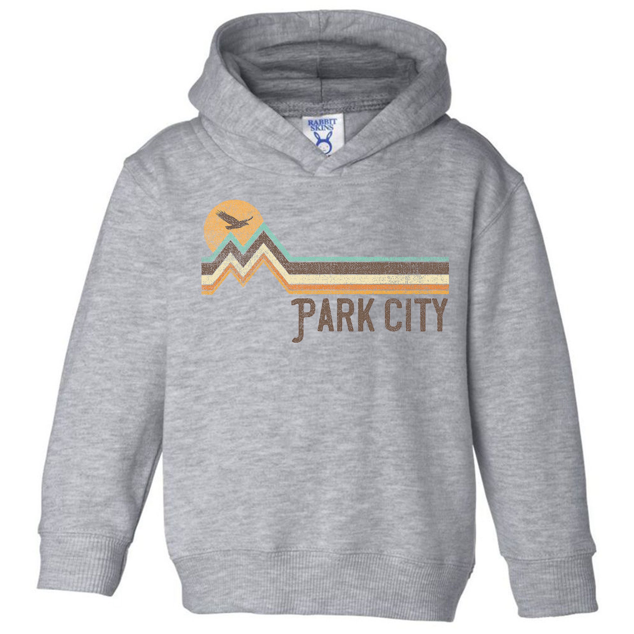 Park City Utah 70S 80S Retro Style Vintage Distressed Gift Toddler Hoodie