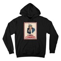 Patriotic Conservative Uncle Sam Poster I Smell Commies Hoodie