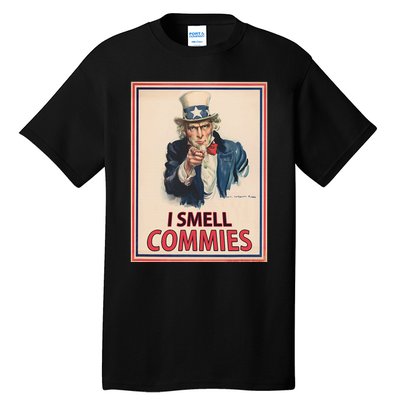 Patriotic Conservative Uncle Sam Poster I Smell Commies Tall T-Shirt