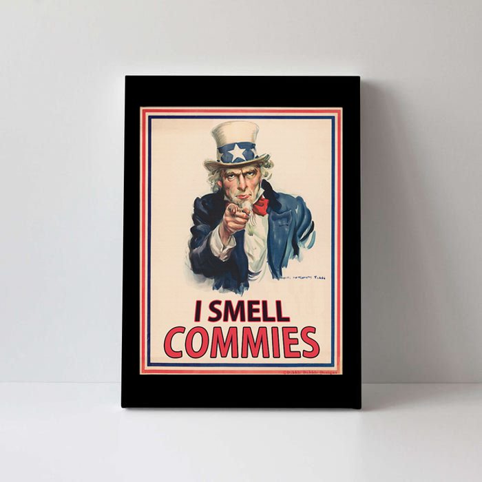 Patriotic Conservative Uncle Sam Poster I Smell Commies Canvas