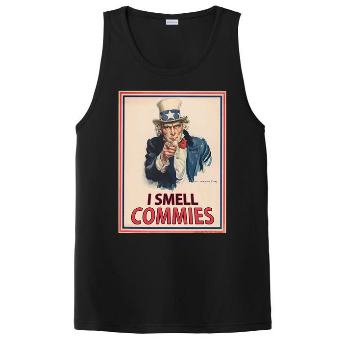 Patriotic Conservative Uncle Sam Poster I Smell Commies PosiCharge Competitor Tank