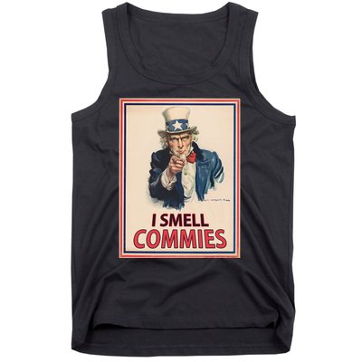 Patriotic Conservative Uncle Sam Poster I Smell Commies Tank Top