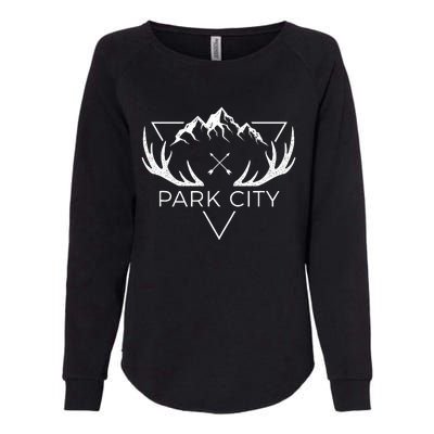 Park City Utah Cool Park City Womens California Wash Sweatshirt