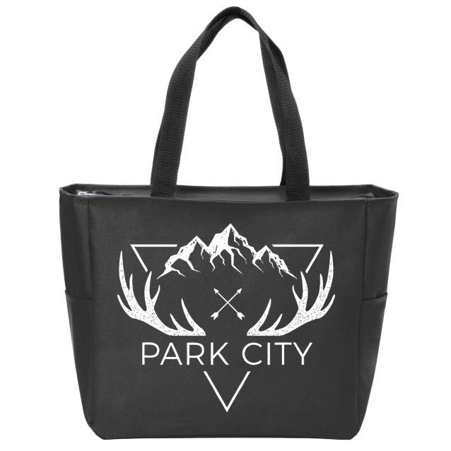 Park City Utah Awesome Mountain Souvenir Zip Tote Bag