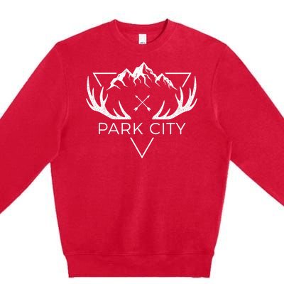 Park City Utah Awesome Mountain Souvenir Premium Crewneck Sweatshirt