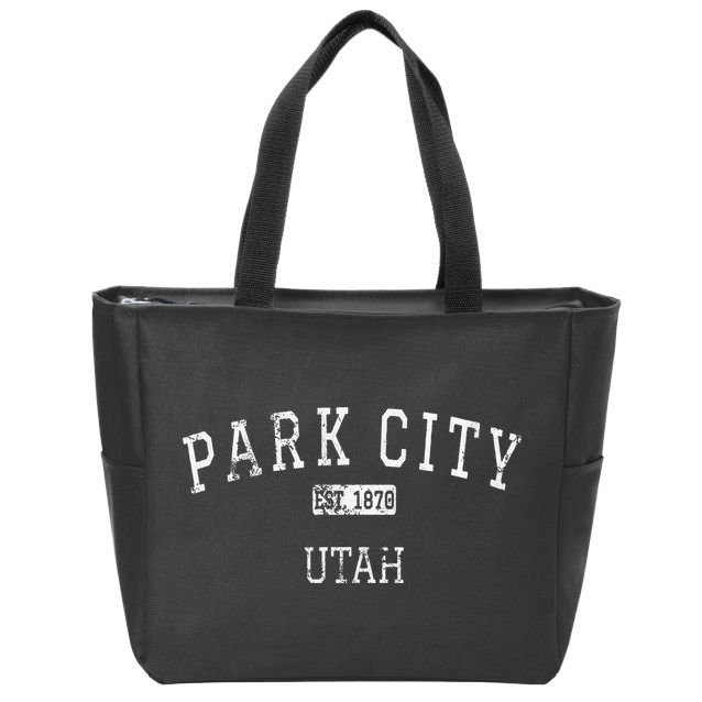 Park City Utah Ut Vintage Zip Tote Bag