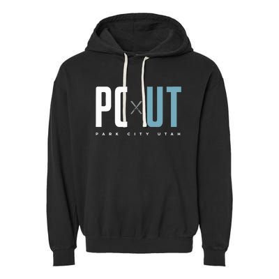 Park City Utah Garment-Dyed Fleece Hoodie