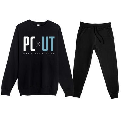 Park City Utah Premium Crewneck Sweatsuit Set