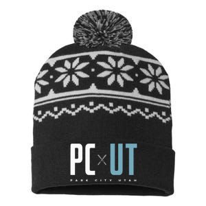 Park City Utah USA-Made Snowflake Beanie