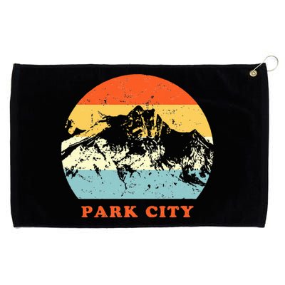 Park City Utah Vintage Grommeted Golf Towel