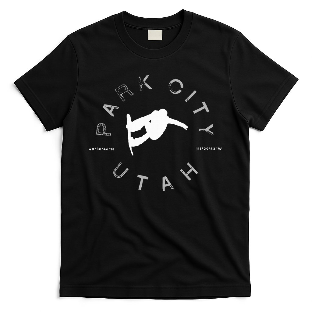 Park City Utah Graphic Vintage Retro Snowboarding T-Shirt