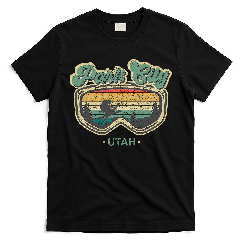 Park City Utah Retro Ski Resort Vintage Skiing T-Shirt