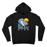 Park City Utah Retro Ski Hoodie