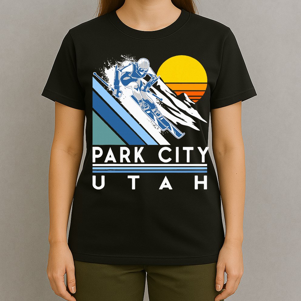 Park City Utah Retro Ski T-Shirt