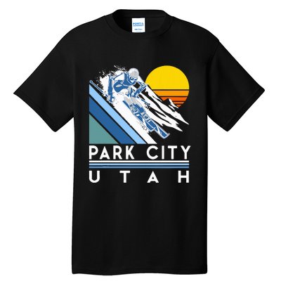 Park City Utah Retro Ski Tall T-Shirt