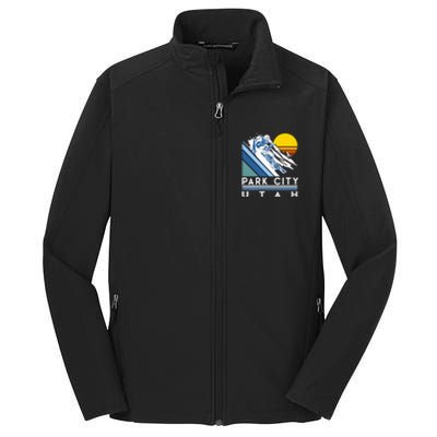 Park City Utah Retro Ski Core Soft Shell Jacket