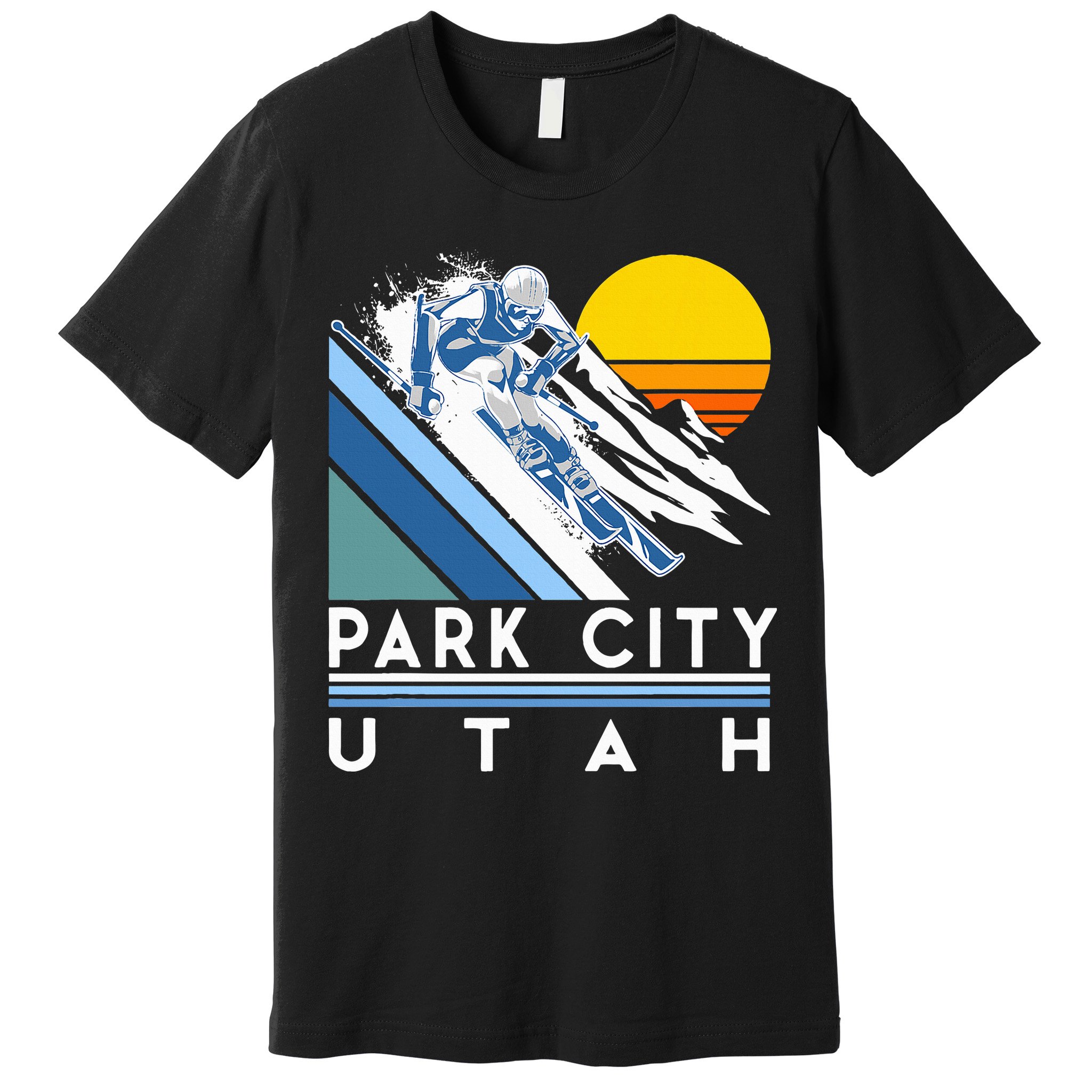 Park City Utah Retro Ski Premium T-Shirt