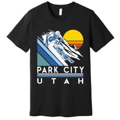 Park City Utah Retro Ski Premium T-Shirt