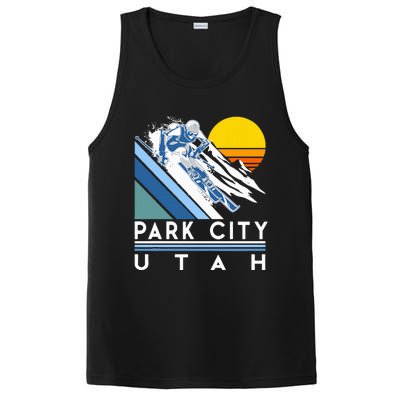 Park City Utah Retro Ski PosiCharge Competitor Tank