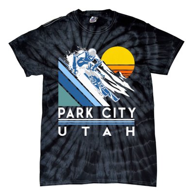 Park City Utah Retro Ski Tie-Dye T-Shirt