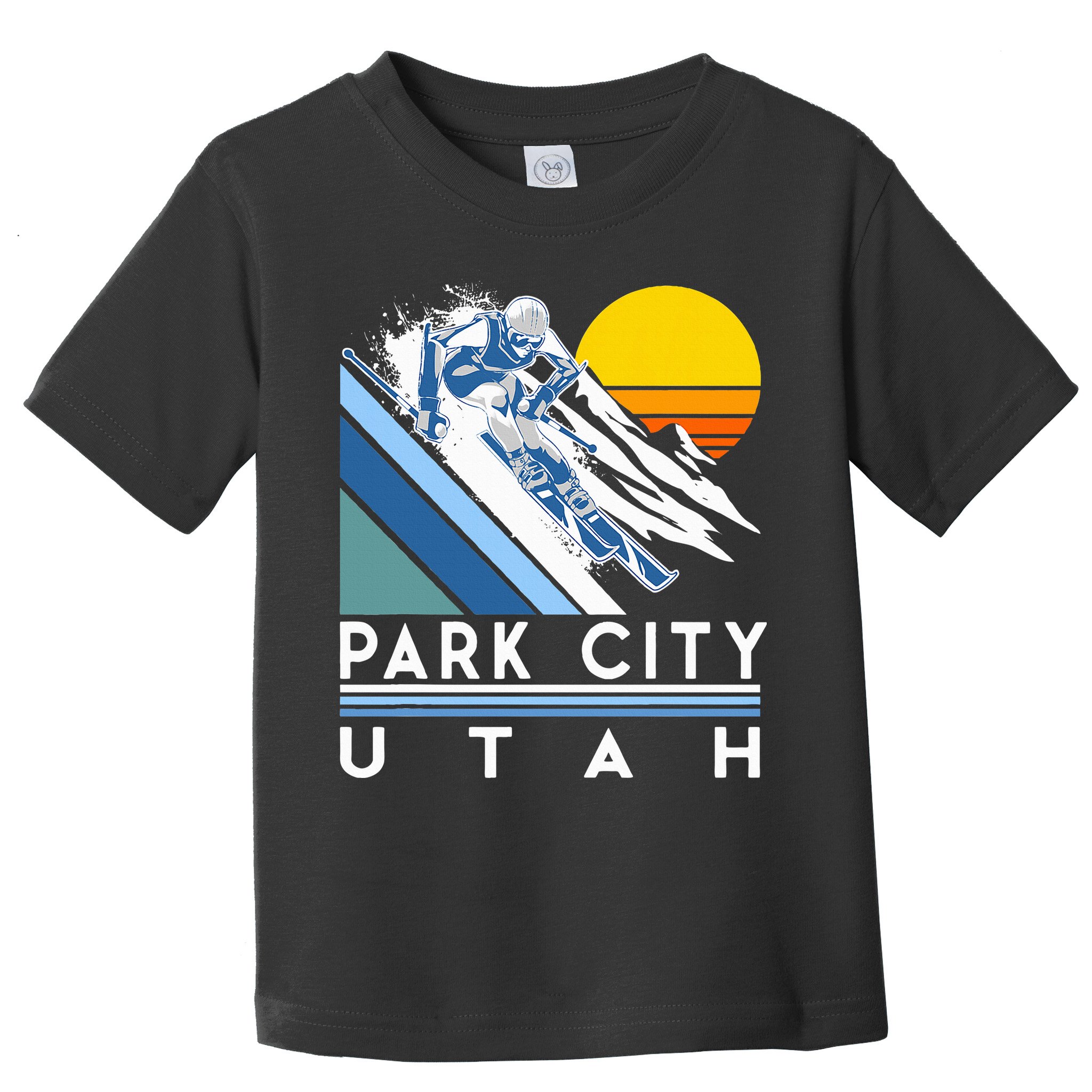 Park City Utah Retro Ski Toddler T-Shirt