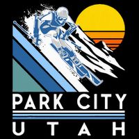 Park City Utah Retro Ski Womens T-Shirt