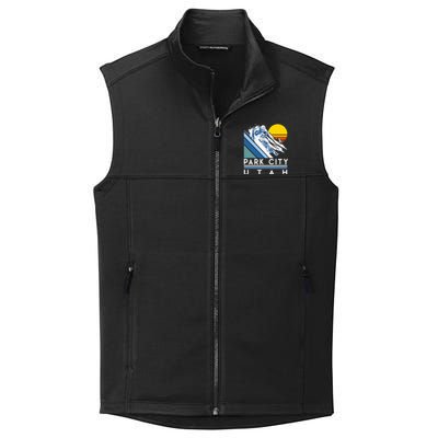 Park City Utah Retro Ski Collective Smooth Fleece Vest